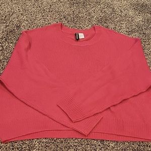 🦩 3 for $25 Divided Hot pink sweater 💗